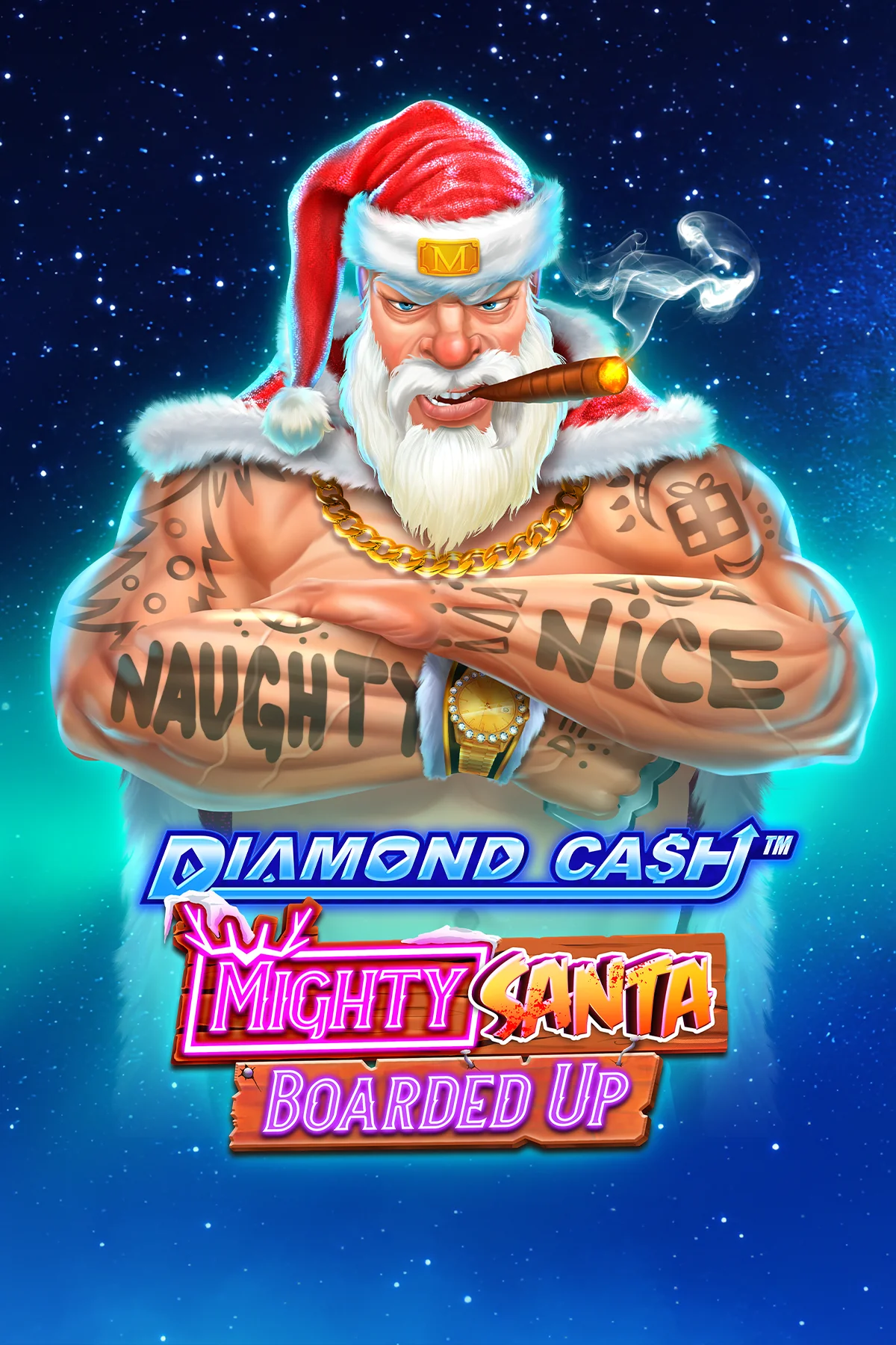 Diamond Link Mighty Santa Boarded Up Linked | Greentube