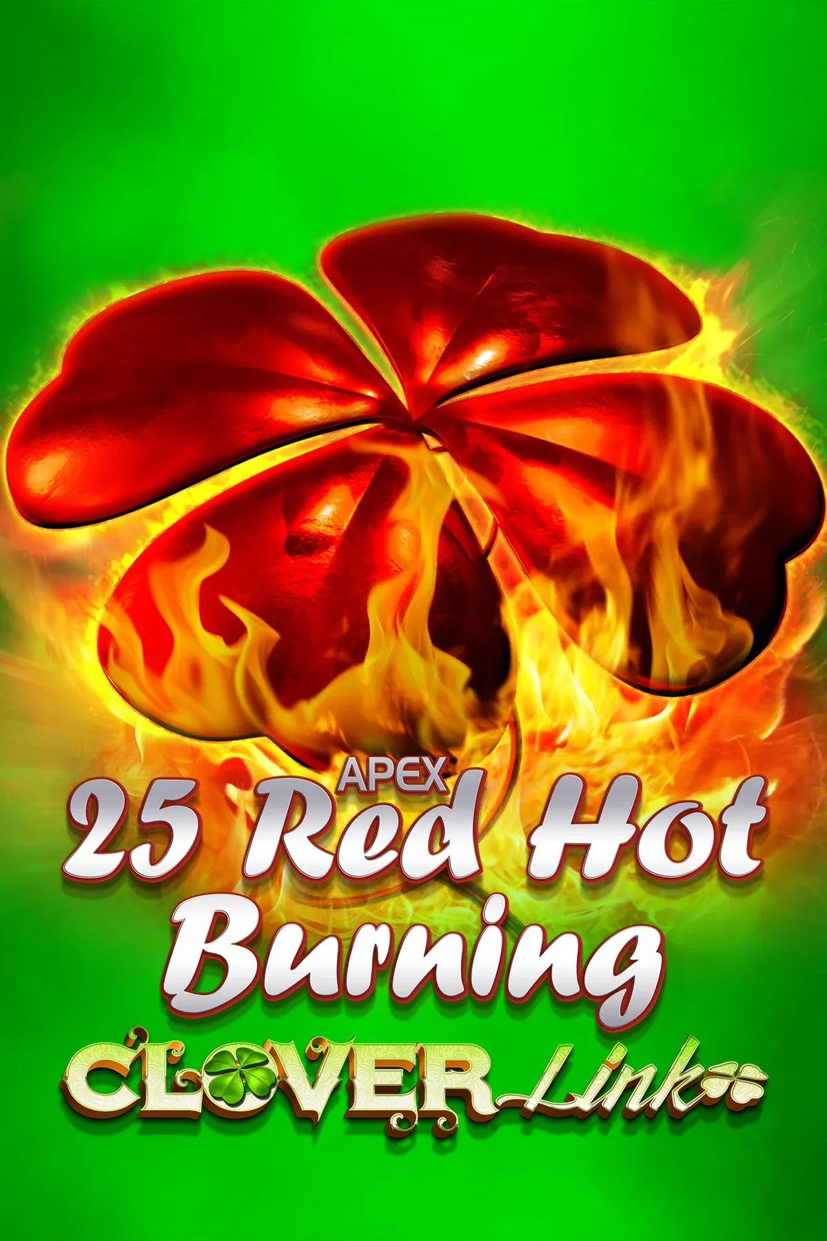 25 Red Hot Burning Clover Link CC linked | Greentube